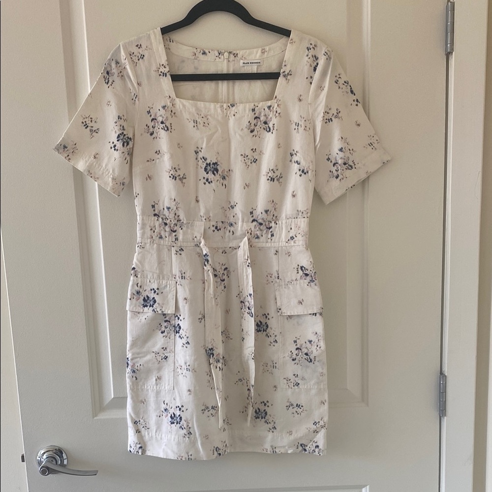 Club Monaco Cream Dress with Belt